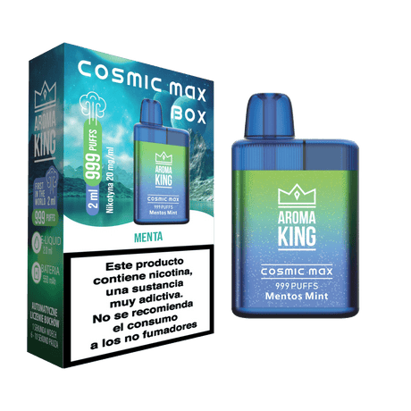 Vapers Desechables Aroma King Cosmic Max Box Mentos Mint