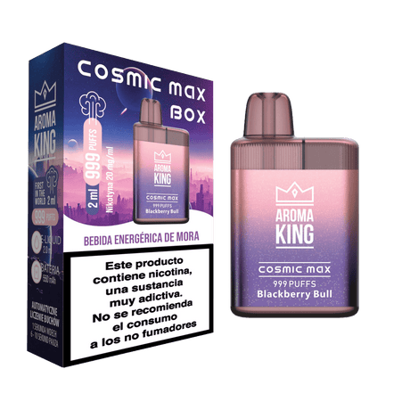 Vapers Desechables Aroma King Cosmic Max Box Blackberry Bull