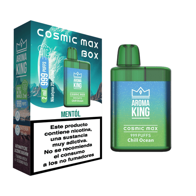 Vapers Desechables Aroma King Cosmic Max Box Chill Ocean