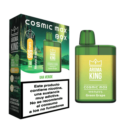 Vapers Desechables Aroma King Cosmic Box Green Grape