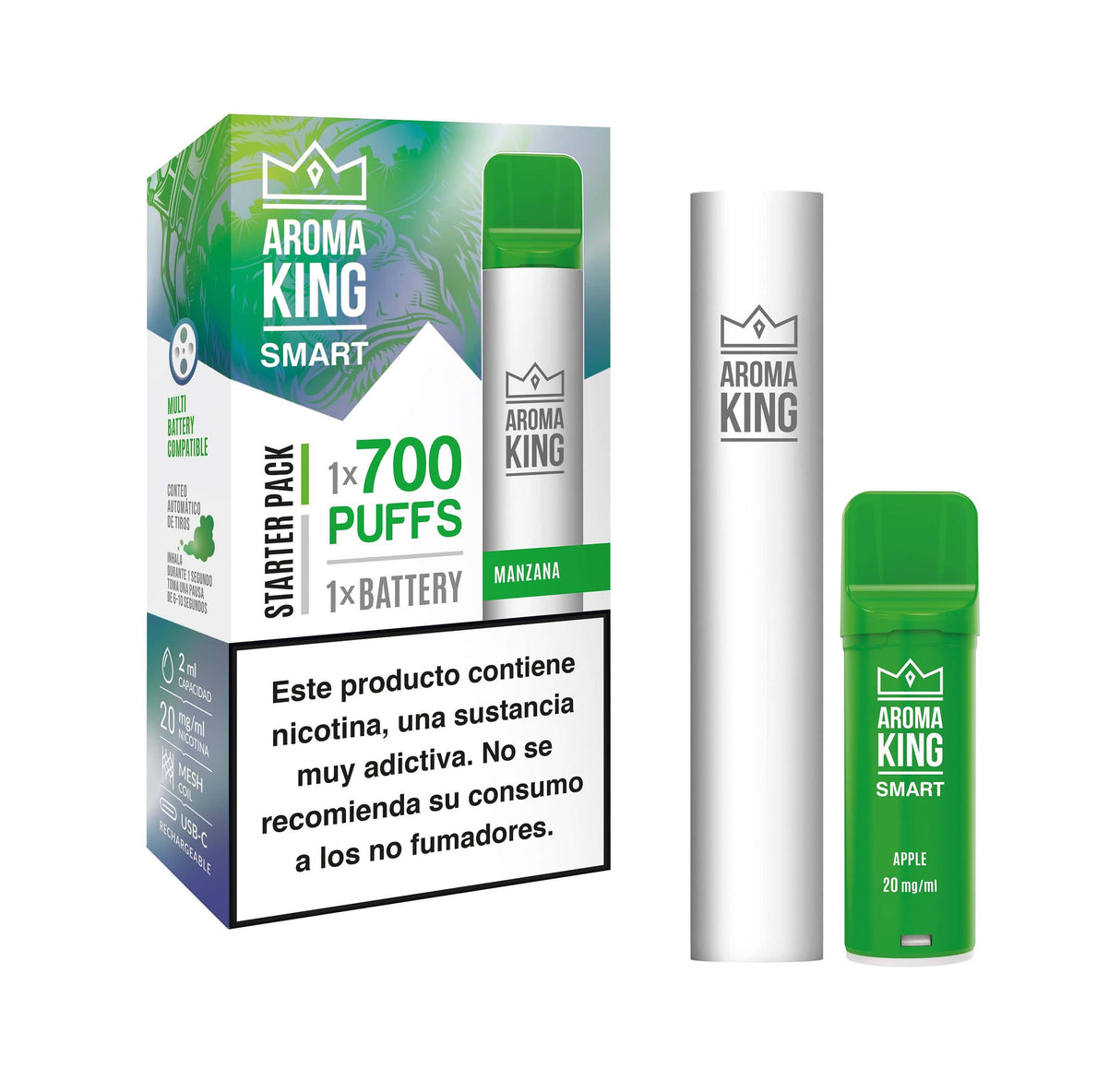 Vapers Desechables Aroma King Smart Apple