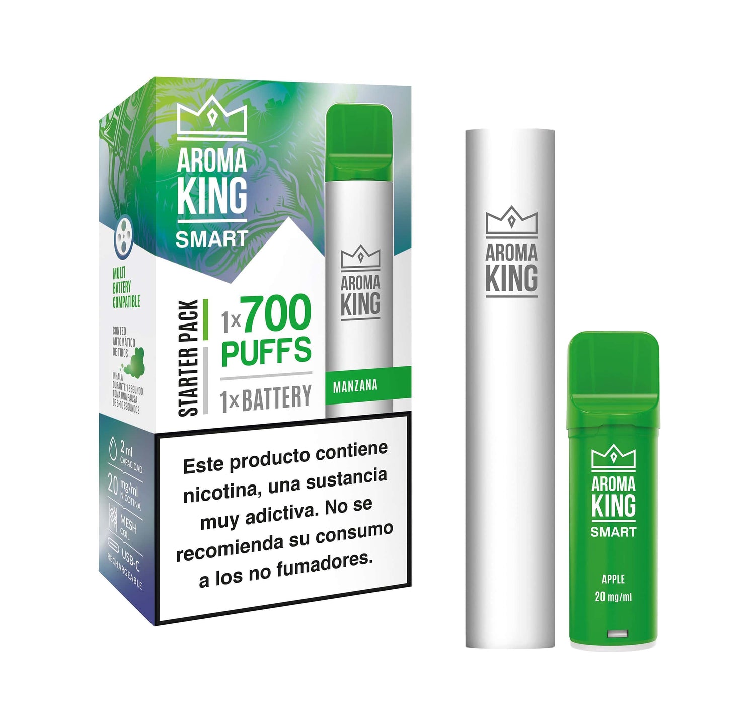 Vapers Desechables Aroma King Smart Apple