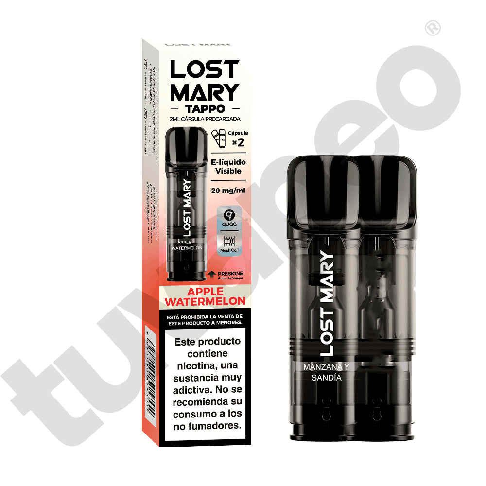 Vapers Desechables Lost Mary Tappo Air Cápsula Apple Watermelon