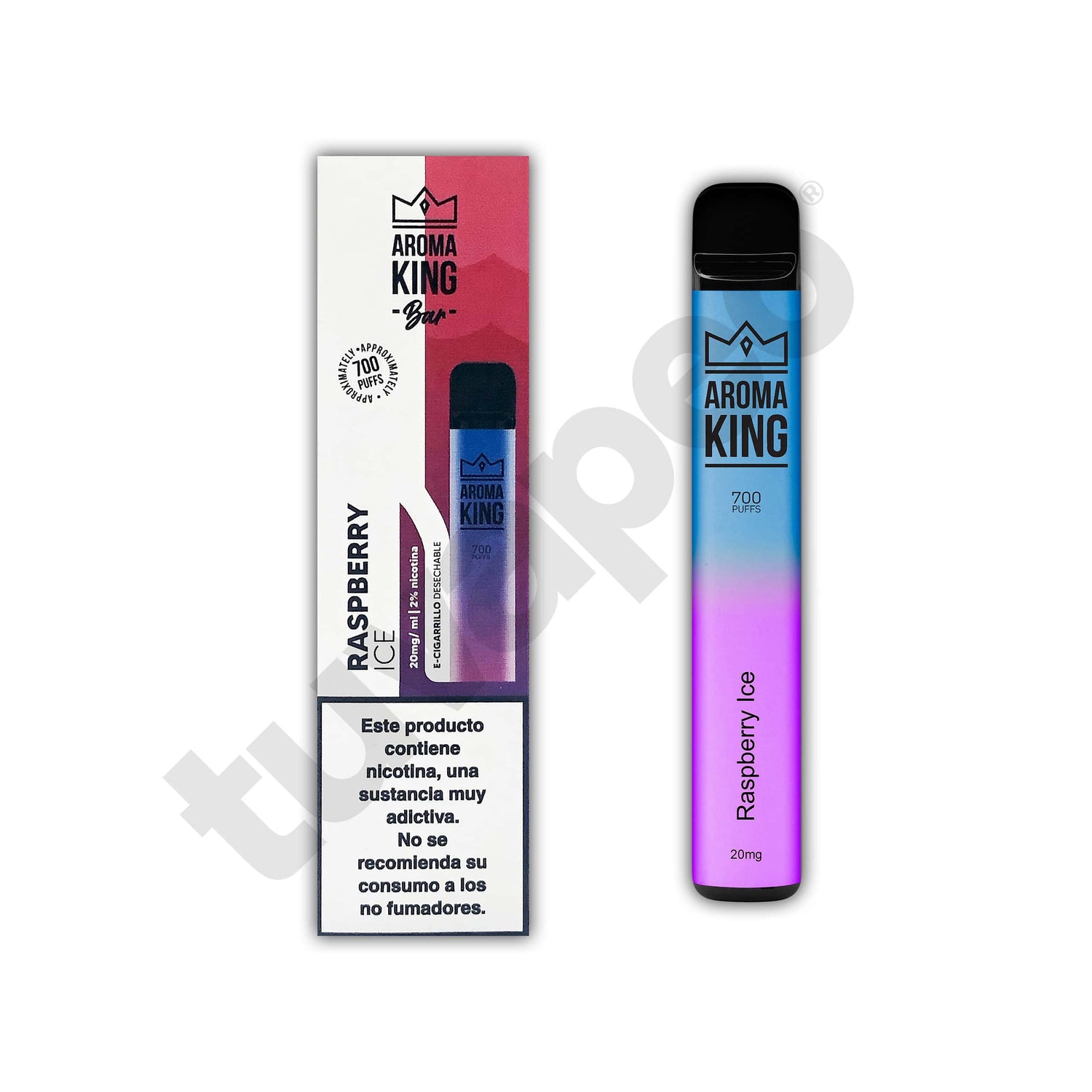 Vapers Desechables Aroma King Classic Raspberry Ice Vaper Desechable 20mg
