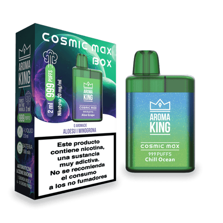 Vapers Desechables Aroma King Cosmic Box Aloe Grape 20 Mg