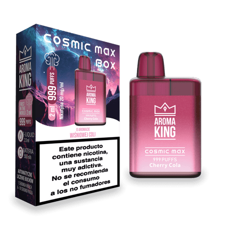 Vapers Desechables Aroma King Cosmic Box Cherry Cola 20 Mg