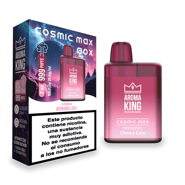 Vapers Desechables Aroma King Cosmic Box Cherry Cola 20 Mg