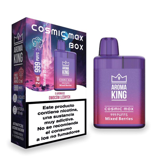 Vapers Desechables Aroma King Cosmic Box Mixed Berries 20mg