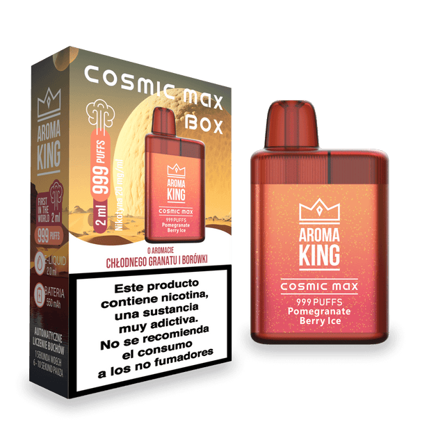 Vapers Desechables Aroma King Cosmic Box Pomegranate Berry Ice 20 Mg