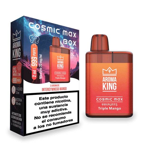 Vapers Desechables Aroma King Cosmic Box Triple Mango 20 Mg