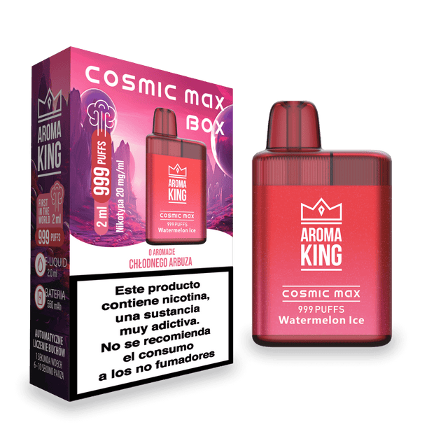 Vapers Desechables Aroma King Cosmic Box Watermelon Ice 20 Mg