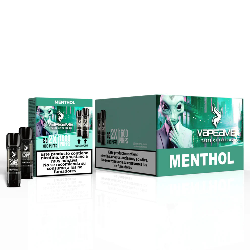 Pack 10 Cápsulas Vapeame Menthol