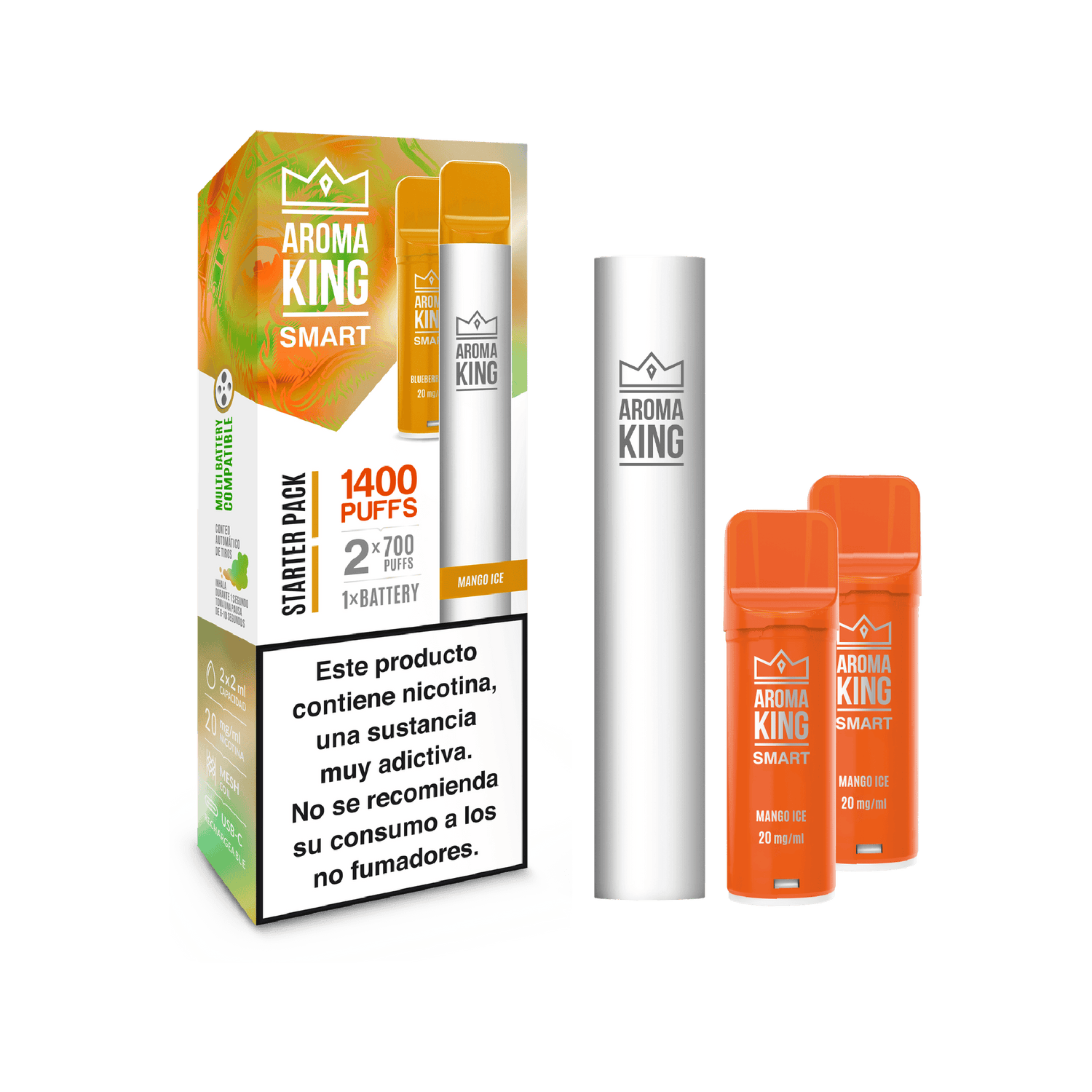 Vapers Desechables Aroma King Smart Mango Ice