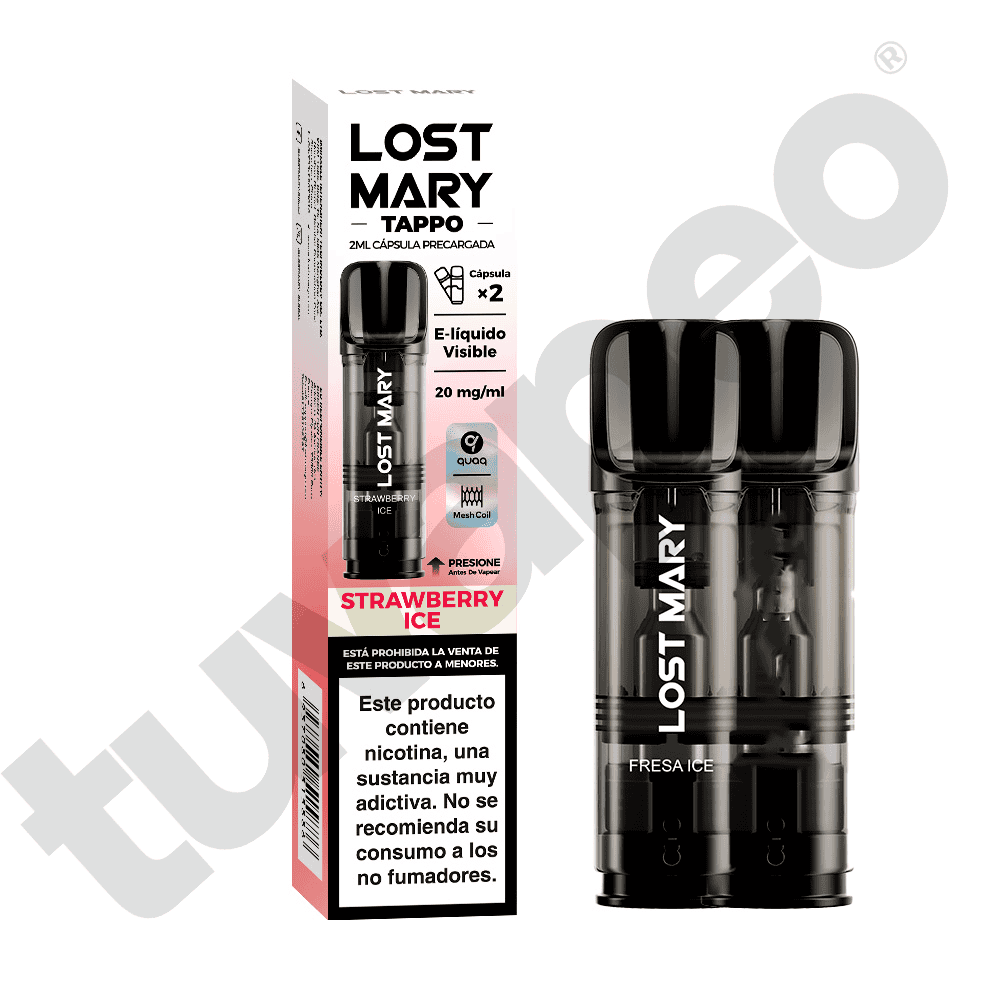 Vapers Desechables Lost Mary Tappo Air Cápsula Strawberry Ice