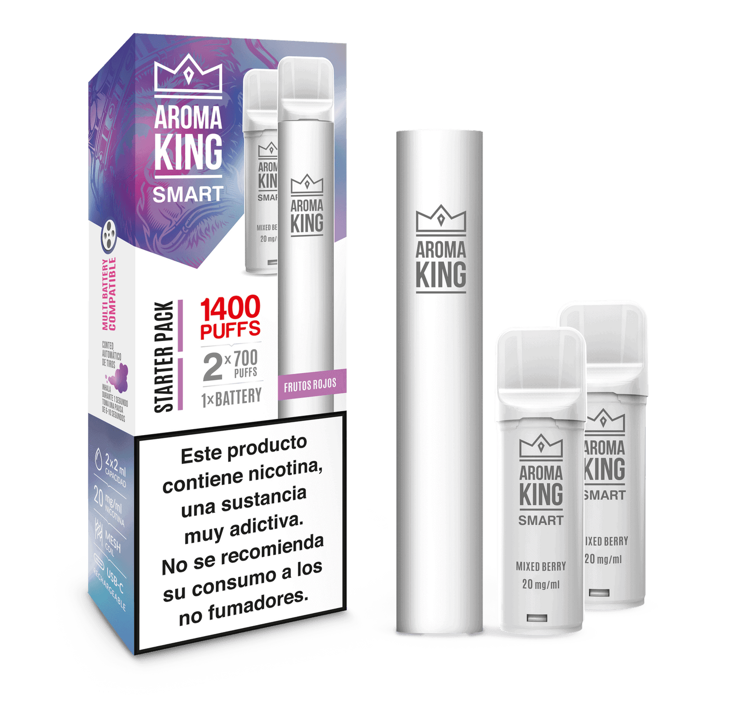 Vapers Desechables Aroma King Smart Mixed Berry