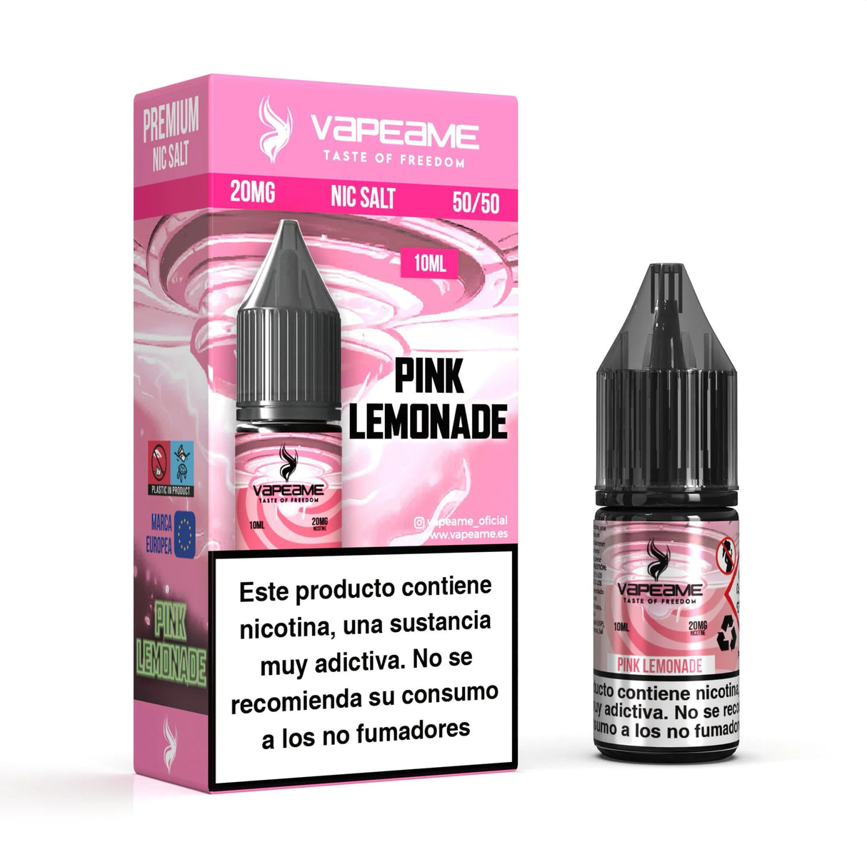 Vapeame Nic Salt Pink Lemonade 10ml 20mg sales de nicotina