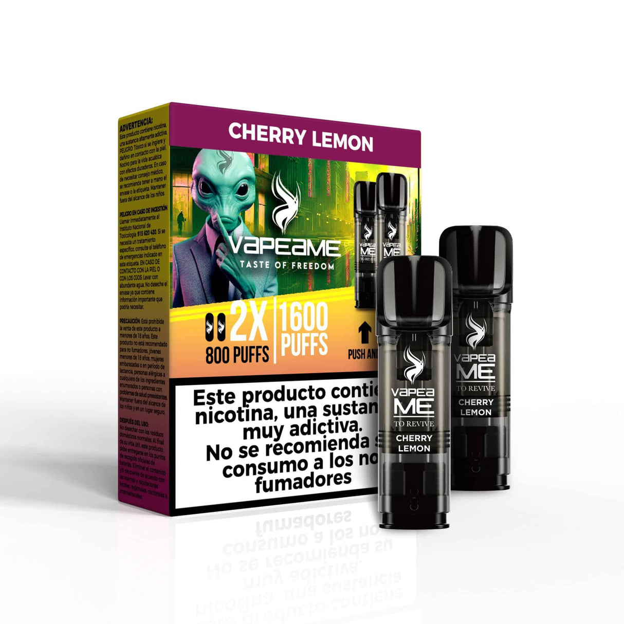 Vapers Desechables Vapeame To Revive Cápsulas Cherry Lemon