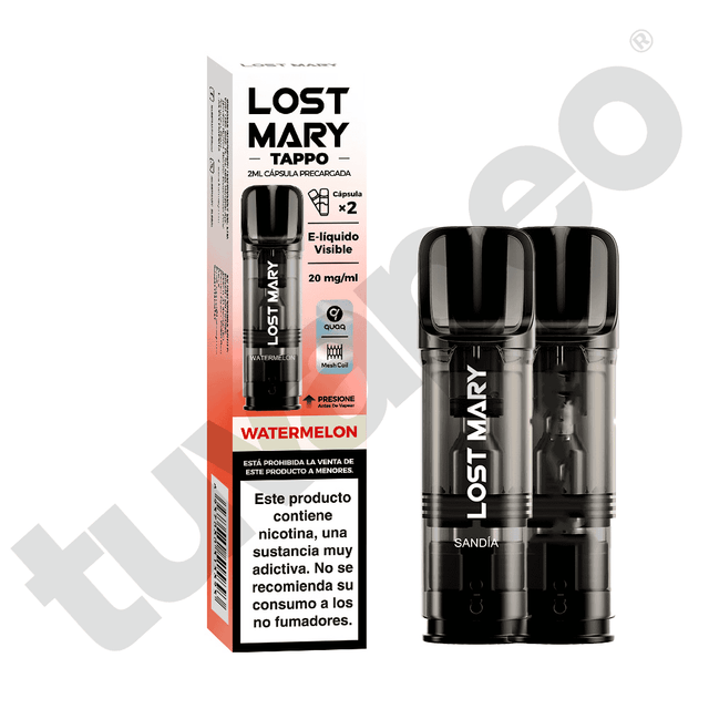 Vapers Desechables Lost Mary Tappo Air Cápsula Watermelon