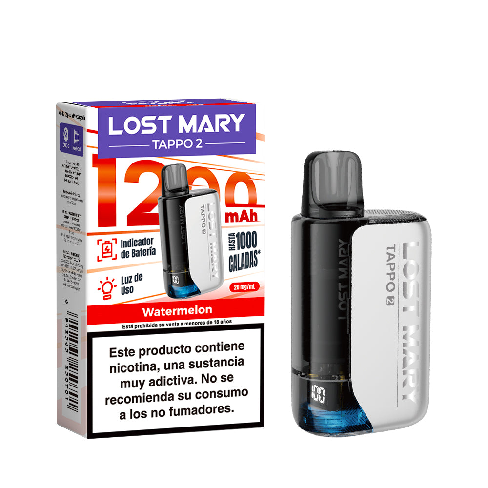Lost Mary TAPPO 2 sabor Watermelon con batería recargable de 1200 mAh