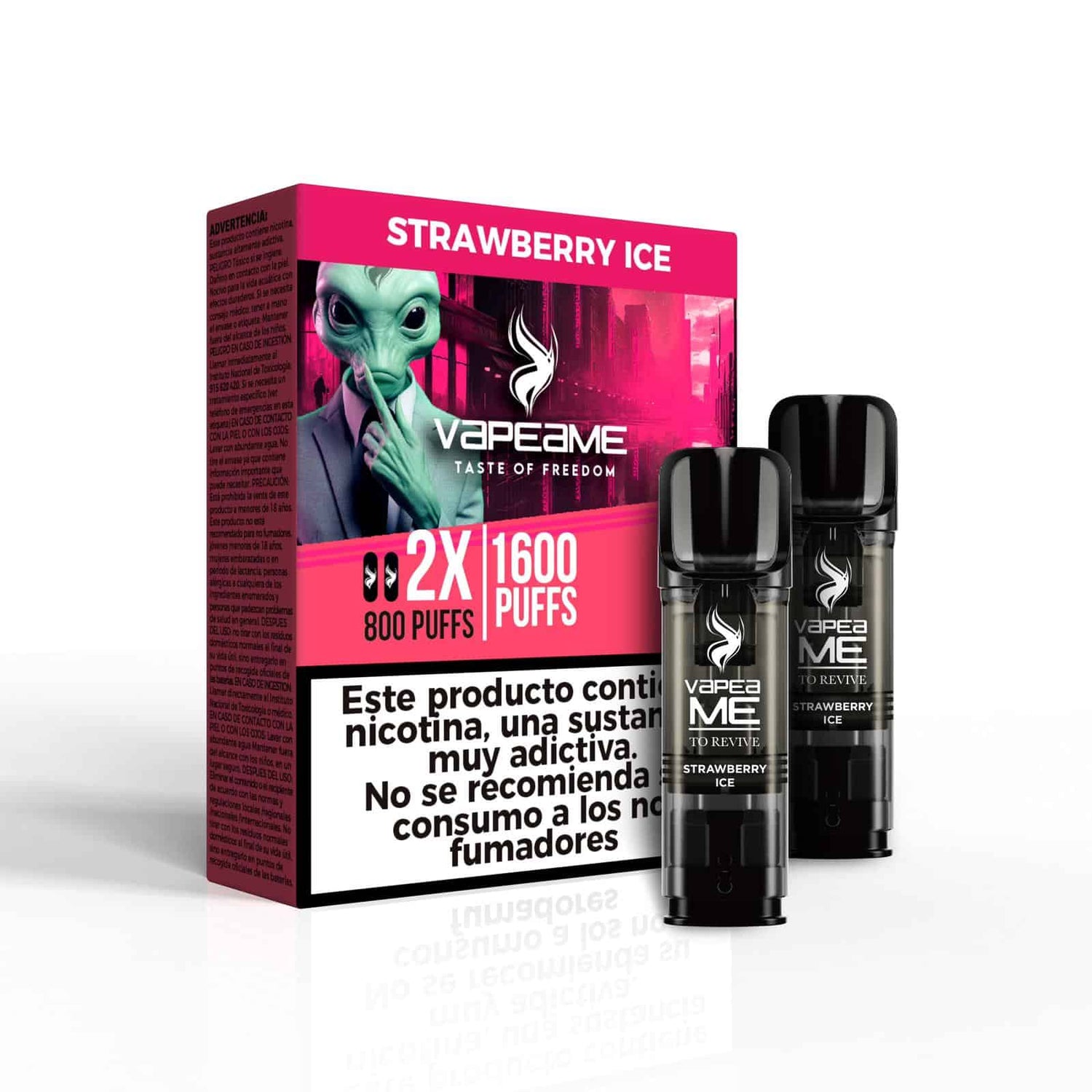 Vapers Desechables Vapeame To Revive Cápsulas Fresa