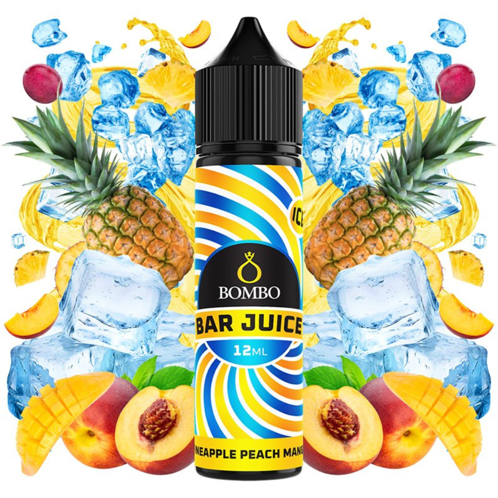 Bombo Bar Juice Aroma Pineapple Peach Mango Ice 12ml/60ml Longfill