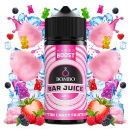 Bombo Bar Juice Hyper Boost Aroma Cotton Candy Fruits Ice 10ml/120 (Longfill)