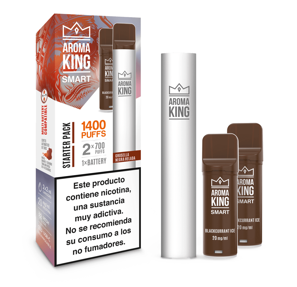 Vapers Desechables Aroma King Smart Blackcurrant
