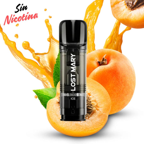 Vapers Desechables Lost Mary Tappo Air Cápsula Peach Ice Sin Nicotina (Pack 2)