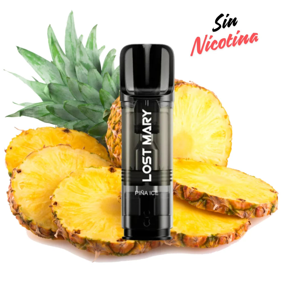 Vapers Desechables Lost Mary Tappo Air Cápsula Pineapple Ice Sin Nicotina (Pack 2)