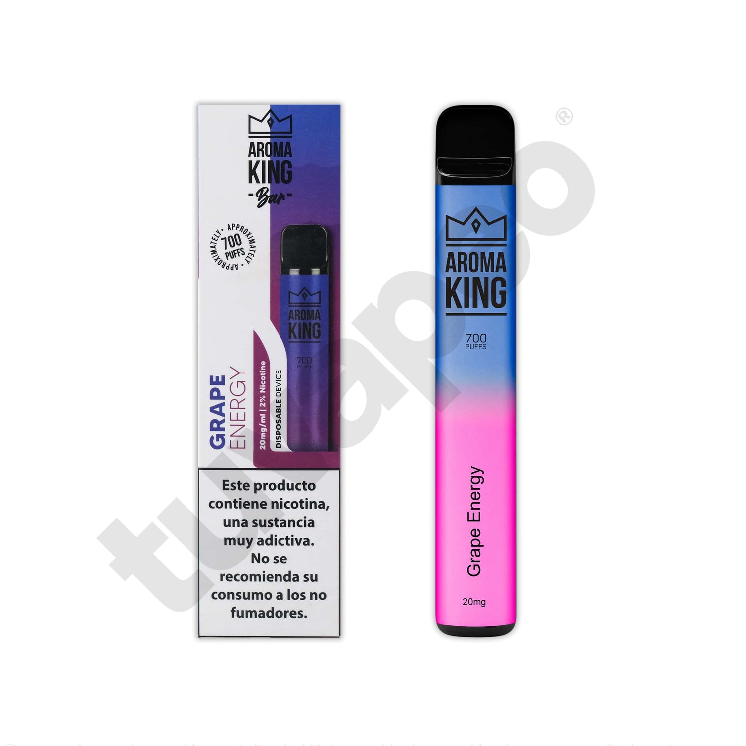 Vapers Desechables Aroma King Classic Grape Bull Vaper Desechable 20mg