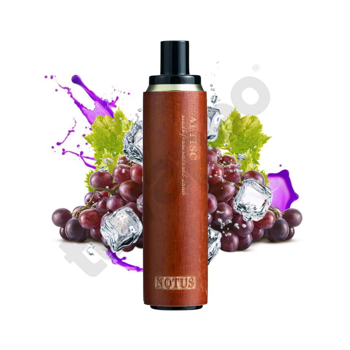 Vapers Desechables Altisc Notus Grape Ice Vaper Sin Nicotina