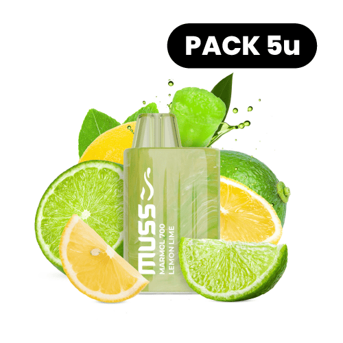 Vapers Desechables Muss Marmol 700 Vaper Desechable Lemon Lime (Pack 5)
