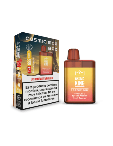 Vapers Desechables Aroma King Cosmic Max Lychee Passion Fruit Orange