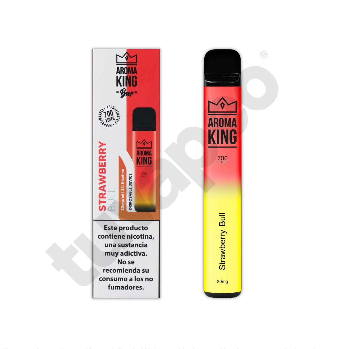 Vapers Desechables Aroma King Classic Strawberry Bull Vaper Desechable 20mg