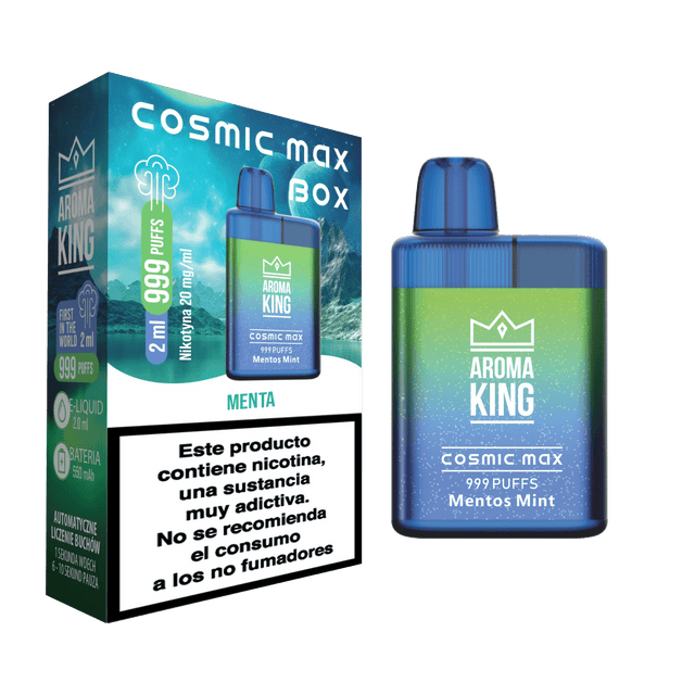 Vapers Desechables Aroma King Cosmic Max Box Mentos Mint