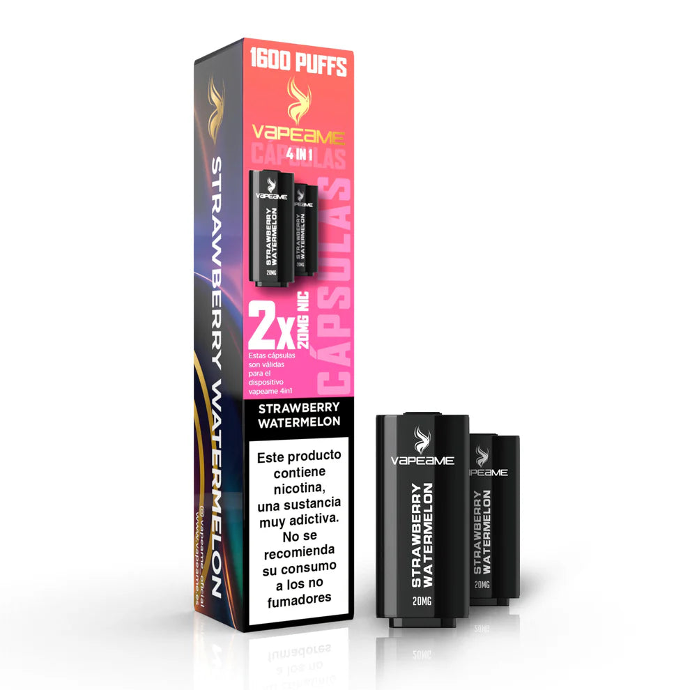 Vapers Desechables Vapeame Cápsula 4 en 1 Strawberry Watermelon