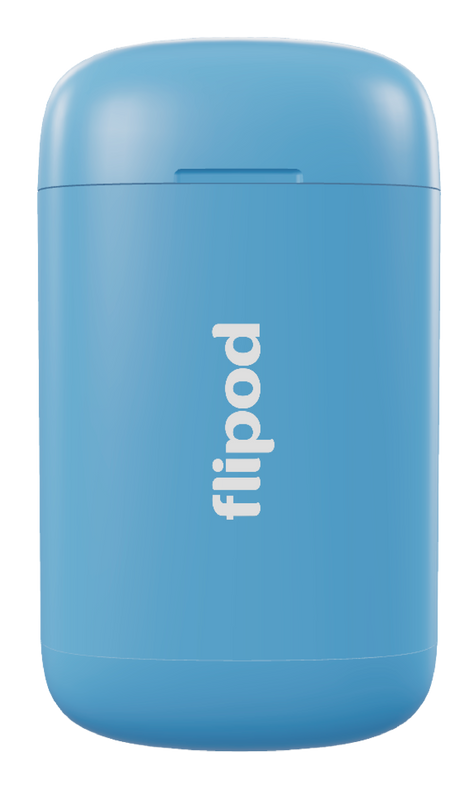 Estuche Flipod de color azul, para guardar los pods de tu vaper.