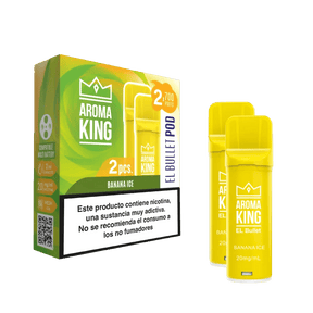 Aroma King Smart Cápsula sabor Banana 20 mg/ml 1400 puffs (2x700), dispositivo desechable con caja original.