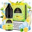 bottiglia di liquido elettronico Bombo Bar Juice Lemon Lime Soda 10 ml, dal design sorprendente e colorato, che rappresenta un sapore rinfrescante di limone e lime con un tocco di bevanda gassata.