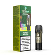 Capsule Vapeame To Revive Honey Melon x1, rechargeable vape pod with honeydew-type sweet melon flavor e-liquid, 2 ml capacity, 20 mg/ml of nicotine and up to 1000 puffs, presented along with its original box with product information.