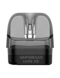 Cartuccia ricaricabile Vaporesso Luxe XR Pod con serbatoio trasparente e base nera, predisposta per dispositivi Vaporesso Luxe XR.