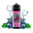 Profumo Drifter Bar Juice Sweet Blueberry Ice da 24 ml in formato longfill, bottiglia con etichetta blu accanto a mirtilli e ghiaccio che ne rappresentano il sapore.