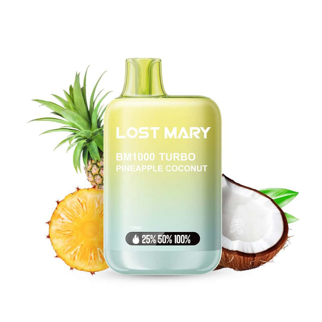 Vape Lost Mary Bm1000 sabor Pineapple Coconut