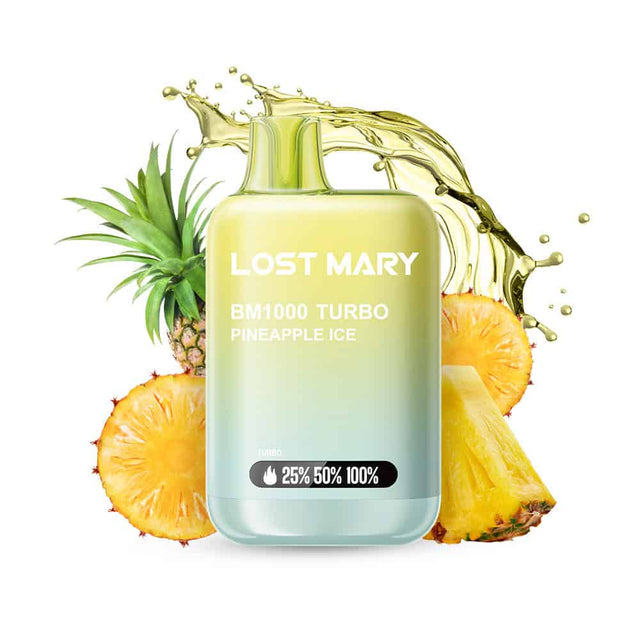 Vaper Desechable Lost Mary Bm1000 Sabor Pineapple Ice