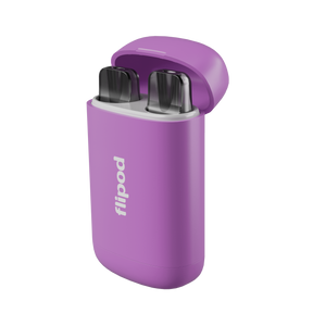Estuche Flipod de color morado, para guardar y llevar los pods de tu vaper.