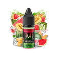 Aroma da svapare Magnum Vape Watermelon Melon Ice formato longfill da 30ml, bottiglia dal design colorato accompagnata da anguria, melone e cubetti di ghiaccio che ne rappresentano il sapore fruttato e rinfrescante.