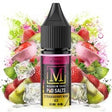 Líquido para vapeo Magnum Vape Salt Strawberry Kiwi Ice 10ml, botella con diseño colorido acompañada de fresas, kiwi y cubitos de hielo que representan su sabor afrutado y refrescante.