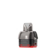 Cartouche de remplacement Oxva VPrime Pod avec réservoir semi-transparent, base noire et détails rouges, conçu pour les appareils Oxva VPrime (pack de 2 unités).