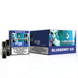 Pack de 10 cajas de cápsulas Vapeame Blueberry, pods para vape sabor arándano dulce con sistema 2x800 puffs (hasta 1600 caladas), presentadas en su caja original.