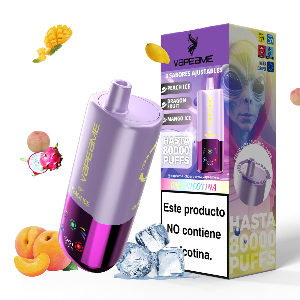 Vapeame 80.000 puffs 3 en 1 Violet